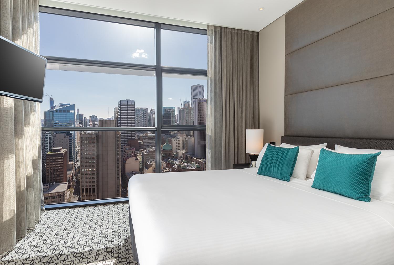 Fraser Suites Sydney Exterior foto A bedroom at the hotel