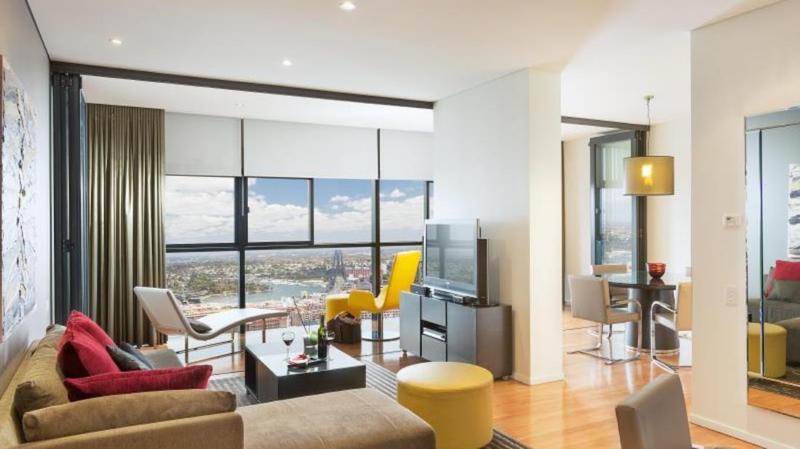 Fraser Suites Sydney Exterior foto The interior of a typical apartment