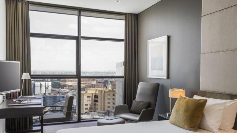 Fraser Suites Sydney Exterior foto A bedroom at the hotel